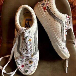 Custom Made Barely Worn Floral VANS